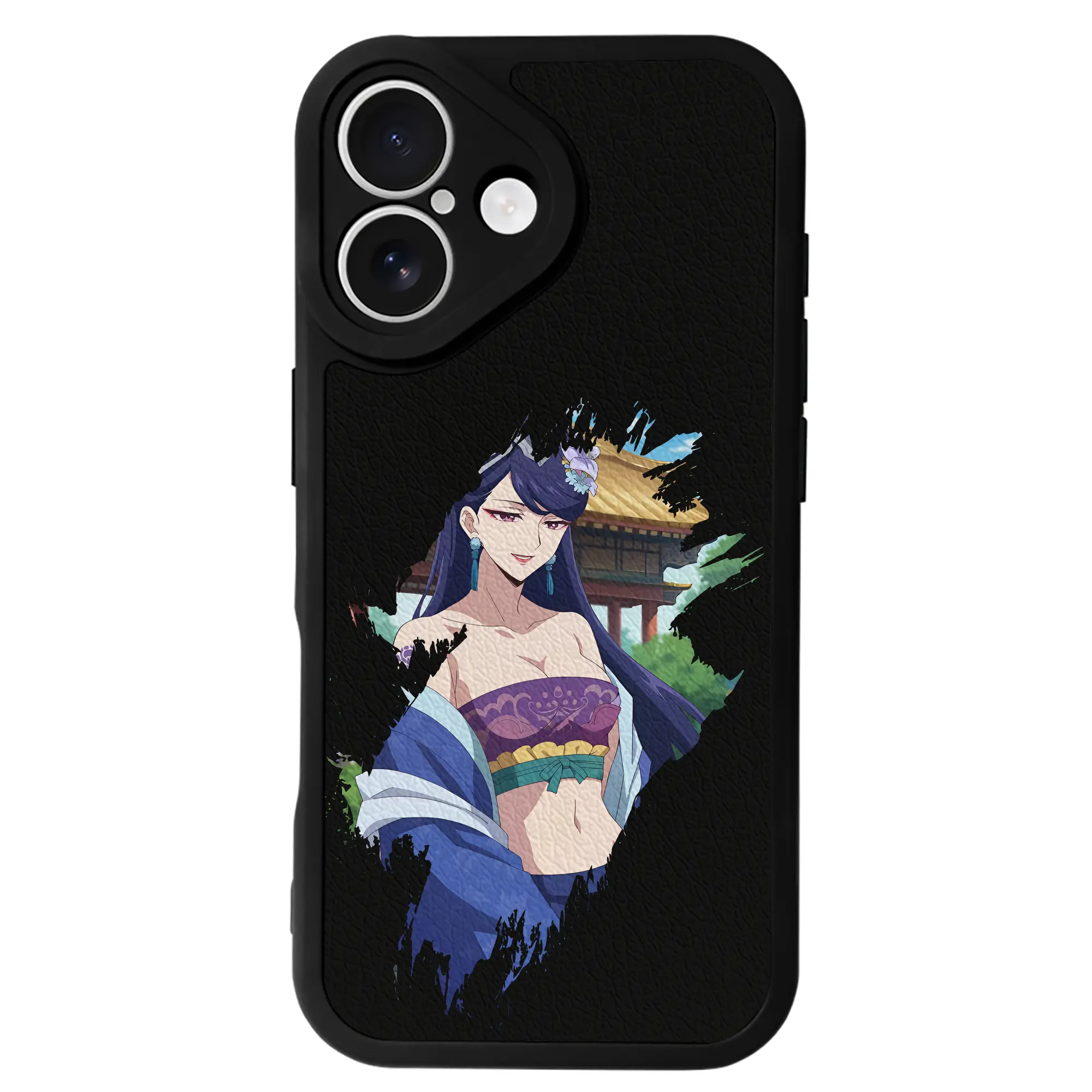 薬屋のひとりごと グッズ,梨花妃 - IPhone 16シリーズ対応 ・ シリコンスマホケース ・ レザー調 ・ 高精度フィット ・ 耐衝撃 ・ ワイヤレス充電対応 ・ 精密カット